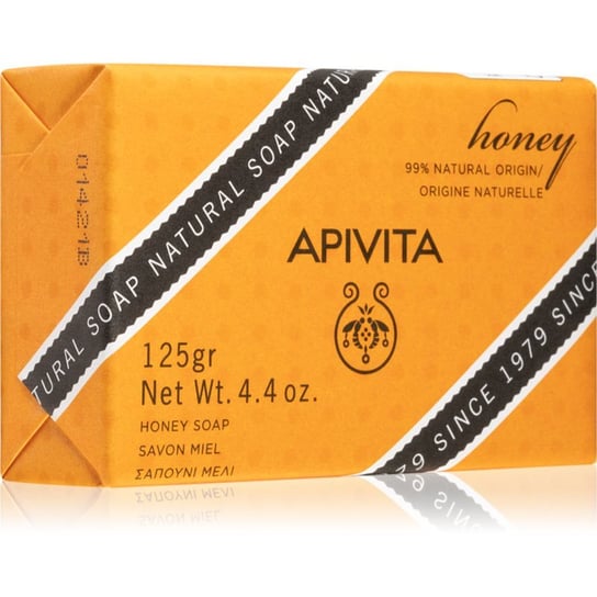 Apivita Natural Soap Honey mydło oczyszczające w kostce 125 g APIVITA