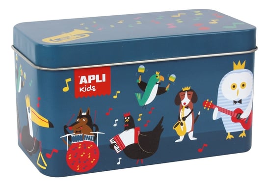 Apli kids, puzzle, Instrumenty DISC, w metalowym pudełku, 24 el. APLI Kids