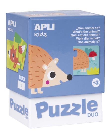 Apli kids, puzzle, Jakie to zwierzątko?, dwuczęściowe, 12w1 APLI Kids