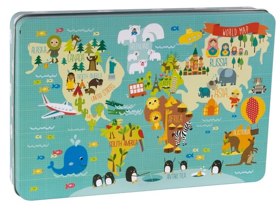 Apli kids, puzzle, Mapa świata, XL, 24 el. APLI Kids