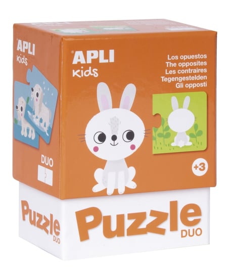 Apli kids, puzzle, Przeciwieństwa, dwuczęściowe, 12w1 APLI Kids