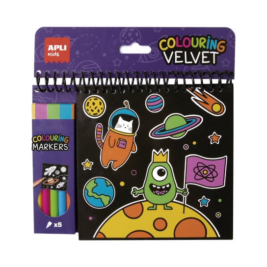Apli Kids, zestaw kreatywny Kolorowanka z markerami APLI Kids