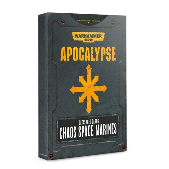 APOCALYPSE D/SHEETS: CHAOS S/MARINES ENG Games Workshop