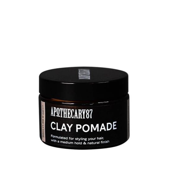 Apothecary 87 Hair Clay Pomade, Pasta do Modelowania Włosów o Mocnym Chwycie i Naturalnym Połysku, 50ml APOTHECARY 87