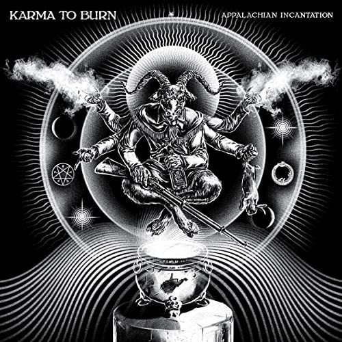 Appalachian Incantation-Black, White & Red Striped Colored, płyta winylowa Karma To Burn
