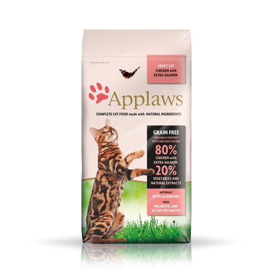 Applaws Adult, karma dla kotów, Chicken &amp, salmon, 2kg Applaws