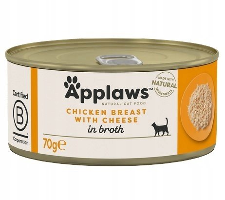 Applaws puszka dla kota Kurczak i Ser 70g Applaws