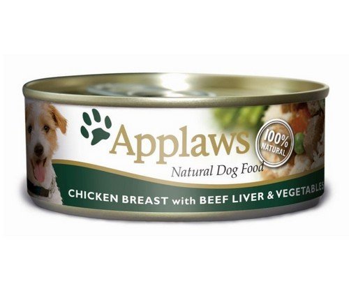 Applaws, Puszka z kurczakiem, wątrobą wołową i warzywami Dog, 156 g Applaws