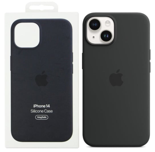 Apple, Etui na telefon, Iphone 14, silikonowe, czarne Apple