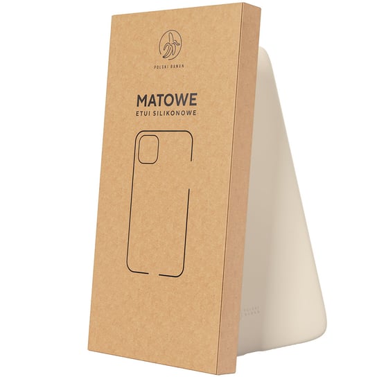 Apple iPhone 12 / 12 Pro - Etui matowe kremowe Polski Banan