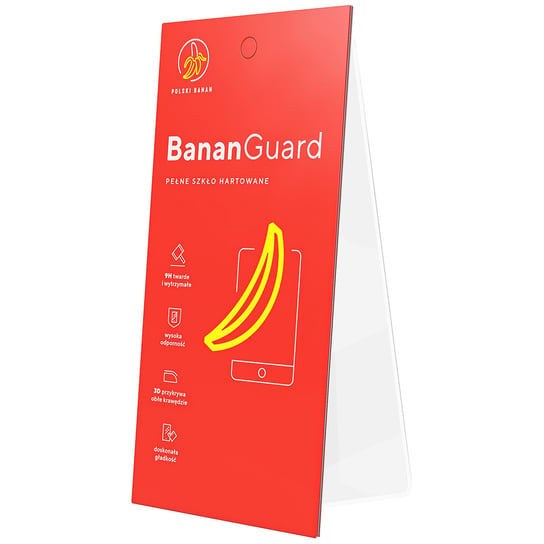 Apple iPhone 6 / 6s - Szkło hartowane 3D BananGuard białe Polski Banan