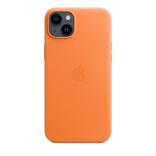 Apple Leather Case - Skórzane etui z MagSafe do iPhone 14 Plus (pomarańczowy) Apple