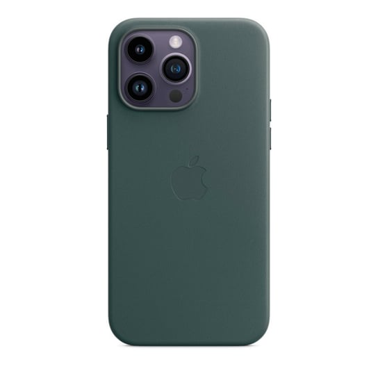 Apple Leather Case - Skórzane etui z MagSafe do iPhone 14 Pro Max - Forest Green - MPPN3ZM/A Apple