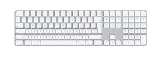Apple Magic Keyboard with Touch ID and Numeric Keypad Wireless, International English, for Mac models with Apple silicon, Blueto Apple