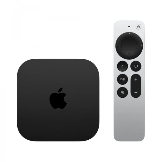 Apple, TV 4K Czarny, Srebrny 4K Ultra HD 64 GB Wi-Fi Apple