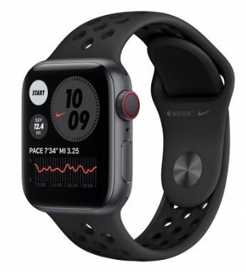 APPLE Watch Nike Series 6 GPS + Cellular, 40 mm, czarny Apple