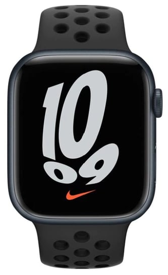 Apple Watch Nike Series 7 GPS, 45mm Midnight Aluminium Case with Anthracite/Black Nike Sport Band - Regular [H] Apple