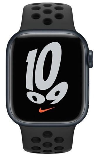 Apple Watch Nike Series 7 GPS + Cellular, 41mm Koperta z aluminium w kolorze księżycowej poświaty z paskiem sportowym Nike czysta platyna/czarny - Regular [H] Apple