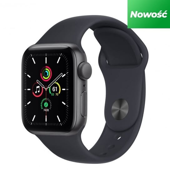 Apple Watch SE 40mm GPS Aluminium w kolorze gwiezdnej szarości z paskiem sportowym w kolorze północy Apple