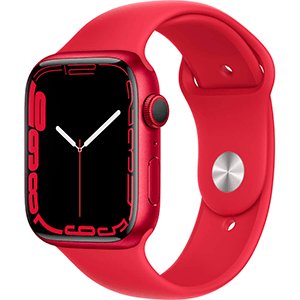 Apple Watch Serie 7 41 mm (PRODUKT) CZERWONA aluminiowa koperta/CZERWONY pasek sportowy ITA MKN23TY/A Konik