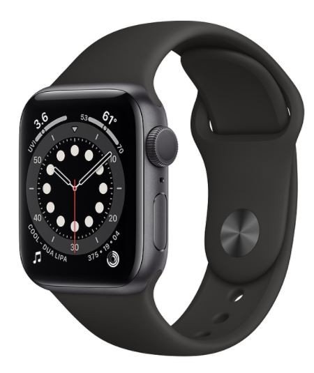 APPLE Watch Series 6 GPS, 40 mm, czarny Apple