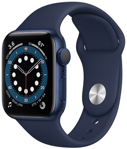 APPLE Watch Series 6 GPS, 40 mm, niebieski Apple