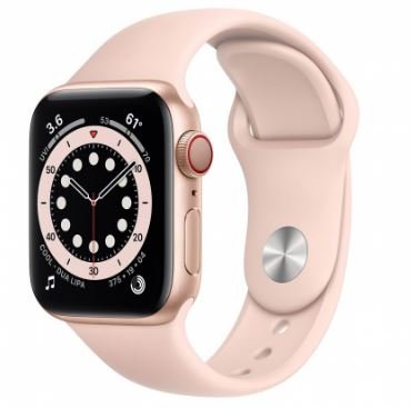 APPLE Watch Series 6 GPS + Cellular, 40 mm, różowy Apple