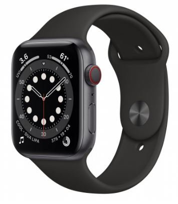 APPLE Watch Series 6 GPS + Cellular, 44 mm, szary Apple