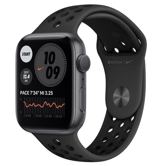 APPLE Watch Series Nike Series 6 GPS, 44mm, czarny Apple