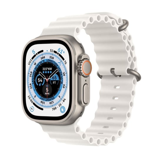 Apple Watch Ultra GPS + Cellular, 49mm Titanium Case with White Ocean Band Apple
