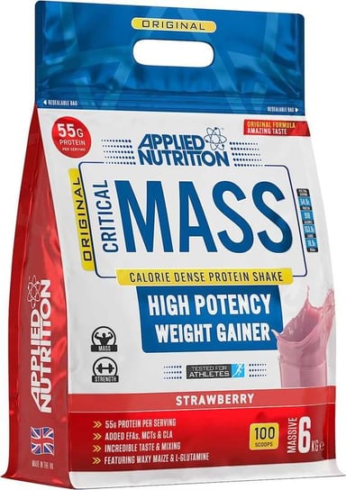 Applied Critical Mass 6000g Strawberry Applied Nutrition