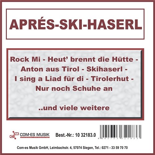 Aprés-Ski-Haserl Various Artists
