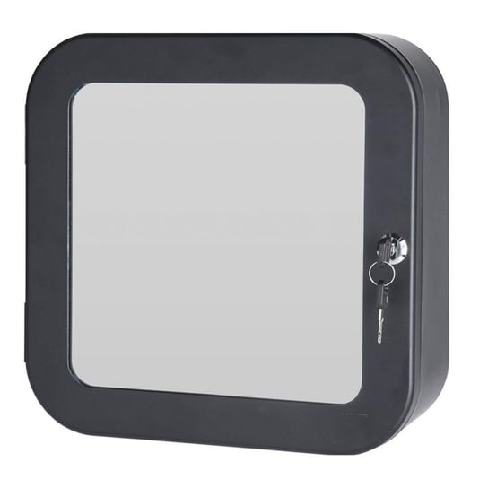 Apteczka ścienna czarna z lustrem Bathroom Solutions
