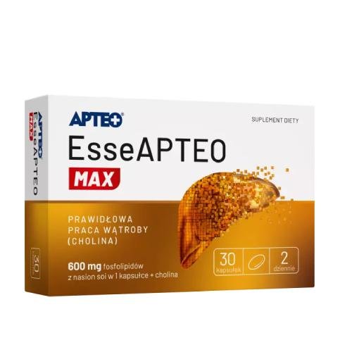Apteo, EsseAPTEO Max, Suplement diety wspierający wątrobę, 30 kaps. APTEO