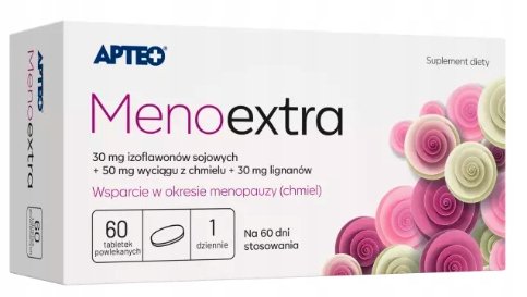 Apteo, Menoextra Menopauza Chmiel,Suplement diety,  60 Tab. Inna marka