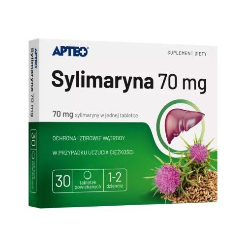Apteo, Sylimaryna 70 Mg, 30 Tabletek Powlekanych APTEO