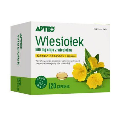 Apteo, Wiesiołek, Suplement diety, 120 kaps.. APTEO