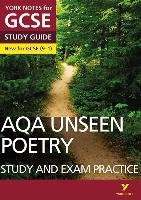 AQA English Literature Unseen Poetry Study and Exam Practice Pearson Longman York Notes