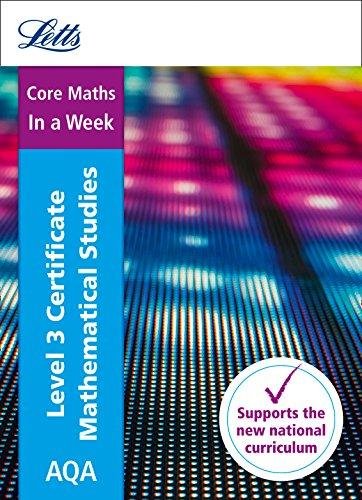 AQA Level 3 Certificate Mathematical Studies: In a Week Collins Uk