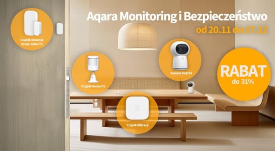 Aqara Pakiet bezpieczeństwa dla domu | Zestaw Smart Home | zawiera CH-H03, MS-S02, DW-S03D, DJT11LM Aqara
