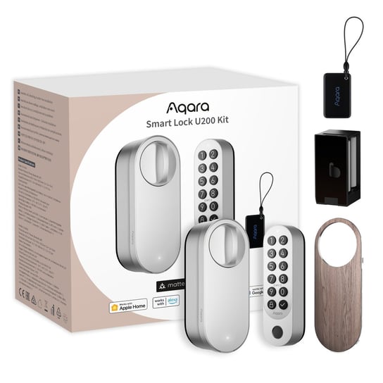 Aqara Smart Lock U200 Kit Inteligentny zamek do drzwi HomeKit, Thread, Bluetooth 5.1, NFC Aqara