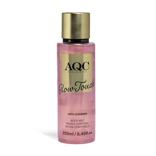 AQC Fragrances, Brokatowa mgiełka do ciała Pink Glow Touch Body Mist, 250ml AQC Fragrances