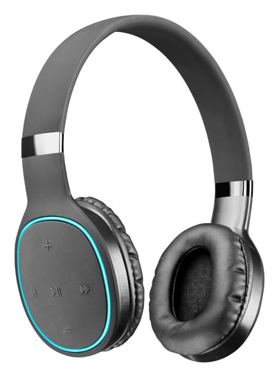 AQL Kosmos 2 nauszne słuchawki Bluetooth z szybkim ładowaniem i mikrofonem, czarne CELLULAR LINE