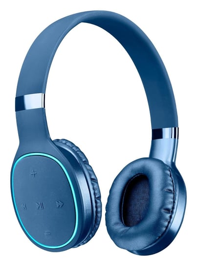 AQL Kosmos 2 nauszne słuchawki Bluetooth z szybkim ładowaniem i mikrofonem, niebieskie CELLULAR LINE