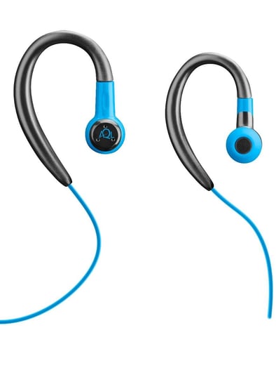 AQL Sport Skip, douszne słuchawki przewodowe z mikrofonem i zaczepem, niebieskie CELLULAR LINE