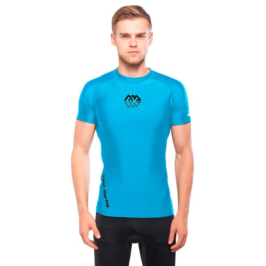 Aqua Marina, Koszulka rashguard męska do sportów wodnych, Scene, niebieski, rozmiar S Aqua Marina