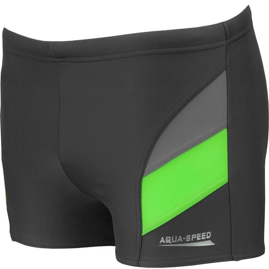 Aqua-Speed, Kąpielówki chłopięce, Andy, grafitowo-zielony, rozmiar 152 Aqua-Speed