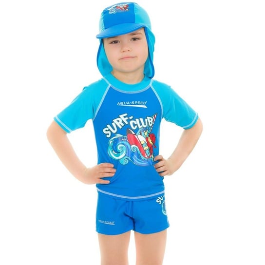 Aqua-Speed, Koszulka plażowa dziecięca, Surf-Club, Niebieska Aqua-Speed