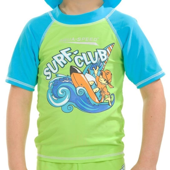Aqua-Speed, Koszulka plażowa dziecięca, Surf-Club, Zielona Aqua-Speed