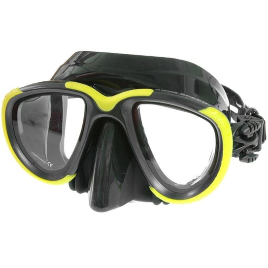 Aqua Speed, Maska do nurkowania, Hybrid, czarno-żółta Aqua-Speed